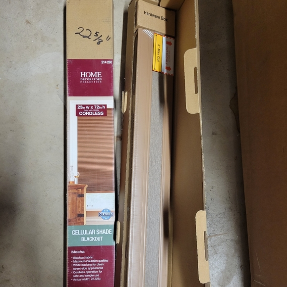 2 Mocha Cordless Blackout Cellular Shade - 22 5/8 in. W x 72 in. L - Picture 3 of 3